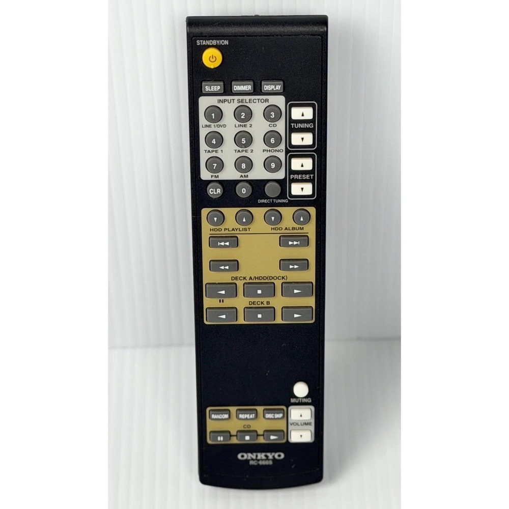 Onkyo RC-666S Genuine OEM Stereo Receiver Remote Control Black tested working